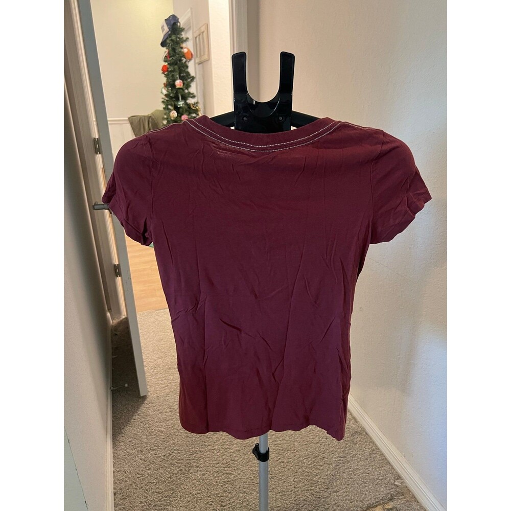 Vintage Y2K Early 2000’s Abercrombie & Fitch Embroidered Logo Tee Shirt Size XS - Picture 3 of 8